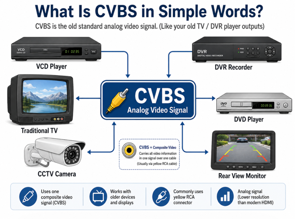 What devices are using CVBS