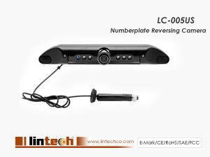 Number Plate Reversing Camera with Night Vision – 600TVL 4PIN Vehicle Backup Camera