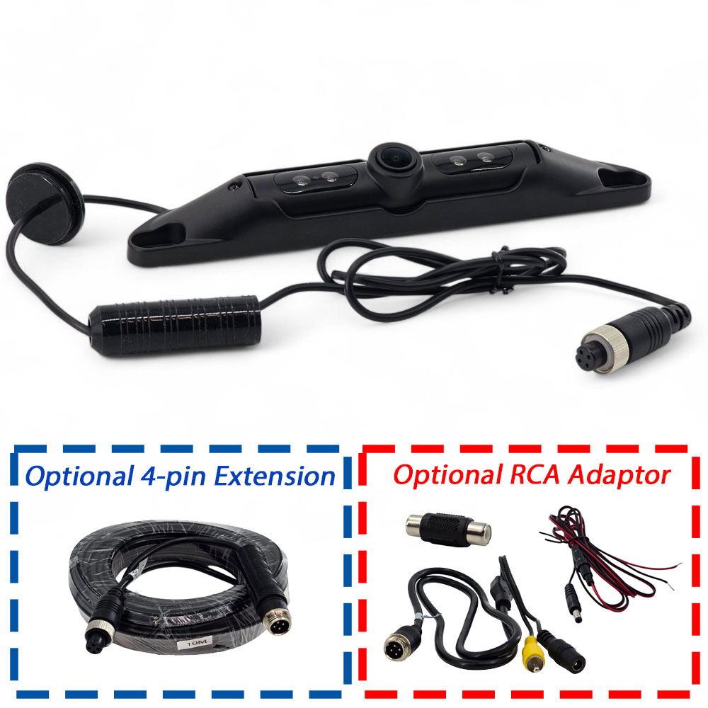 Number Plate Reversing Camera with Night Vision – 600TVL 4PIN Vehicle Backup Camera - Image 2