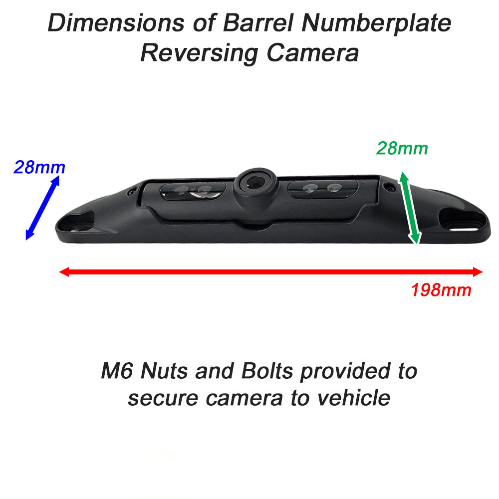 Number Plate Reversing Camera with Night Vision – 600TVL 4PIN Vehicle Backup Camera - Image 3