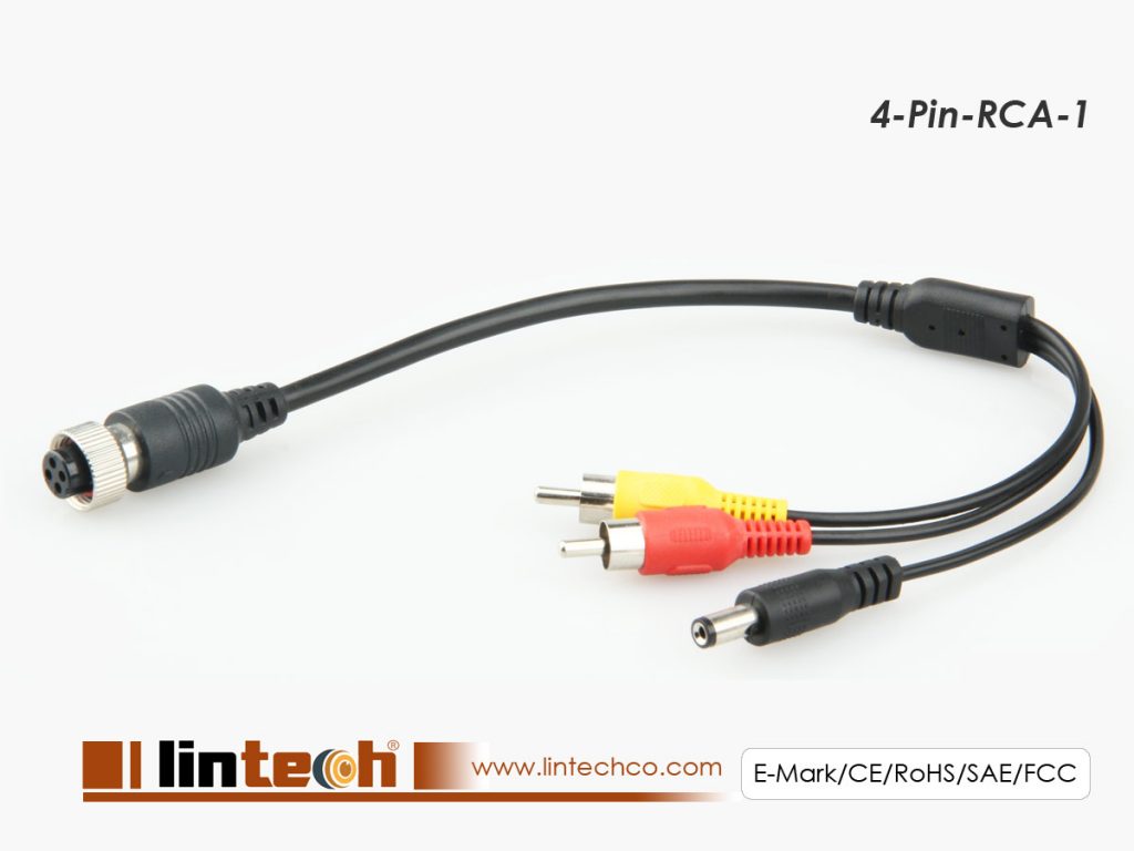 4 Pins Female to RCA Male Conversion Cable LintechCo