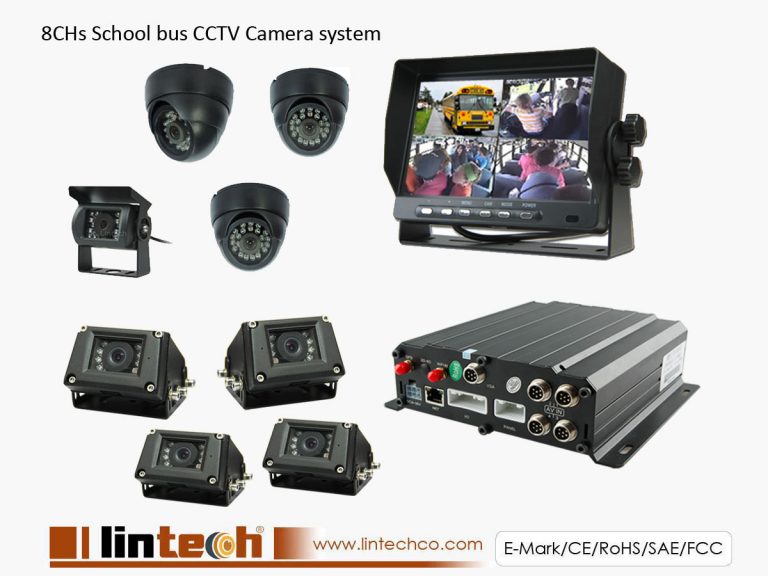 8CHs Mobile DVR Camera Systems for School Bus with Free Client Software