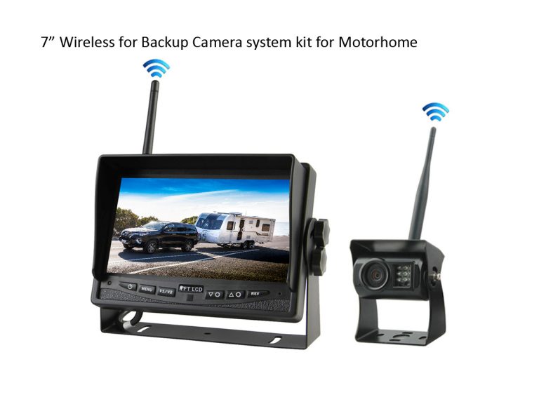 7” Wireless Backup camera system for towing motorhome