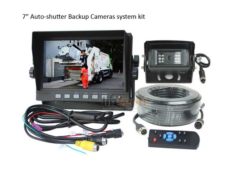 Auto shutter backup camera for waste Truck