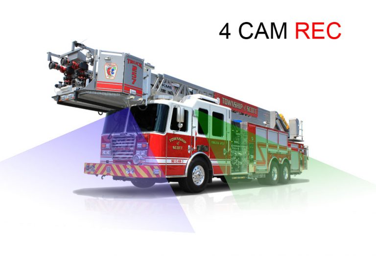 Fire Truck 4CHs DVR Camera system solution