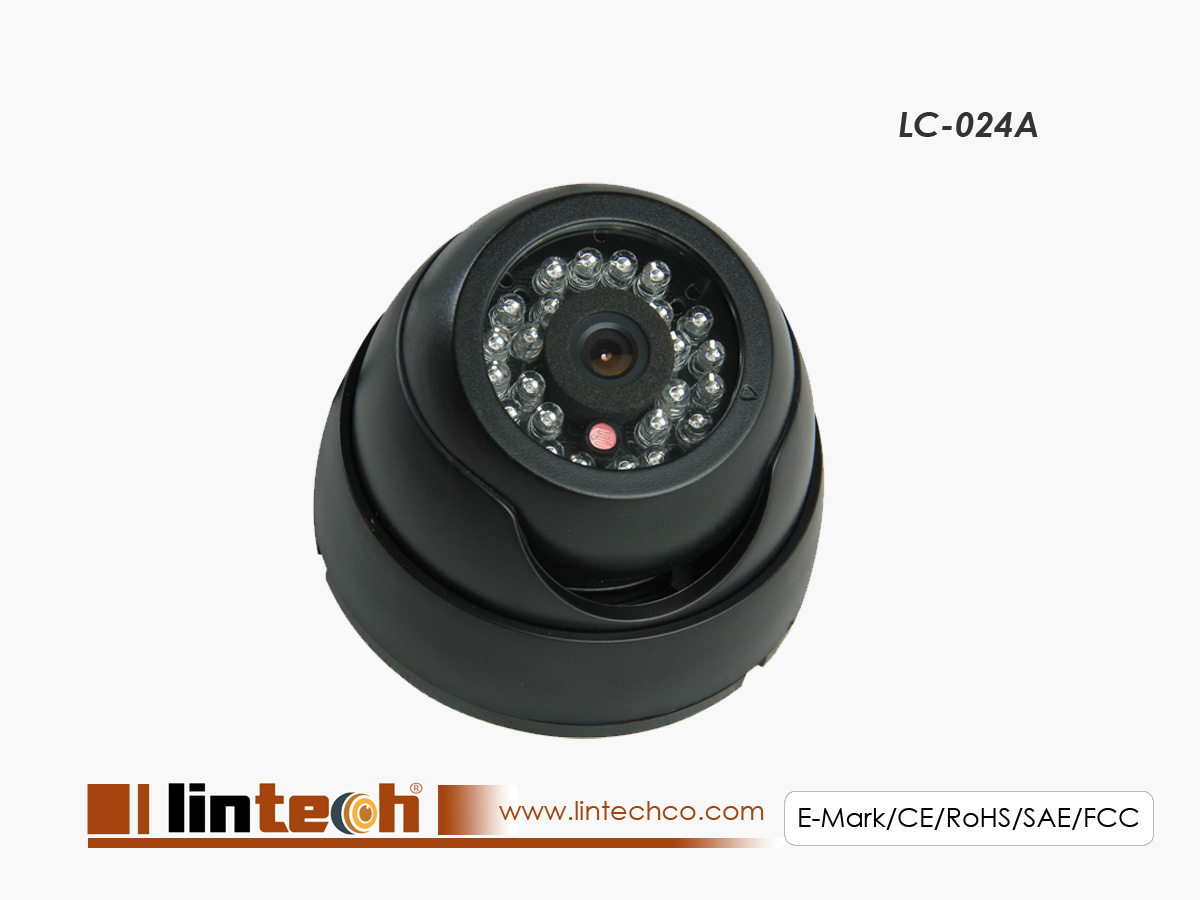 Color CCD Sensor Dome Camera for Bus Inside Security System - Lintech