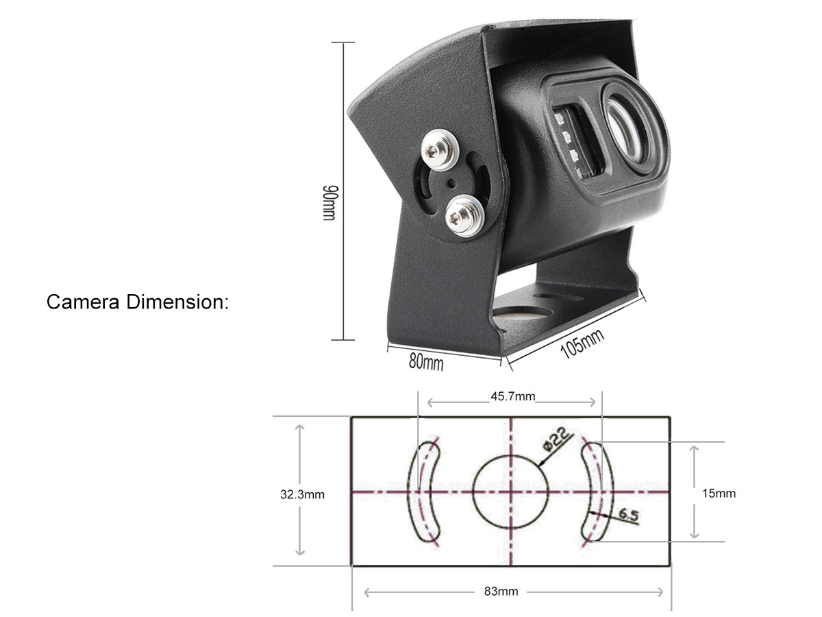 IP69K HD Backup Camera: AHD 2.0MP Sensor Anti-Reflex Design - Image 6