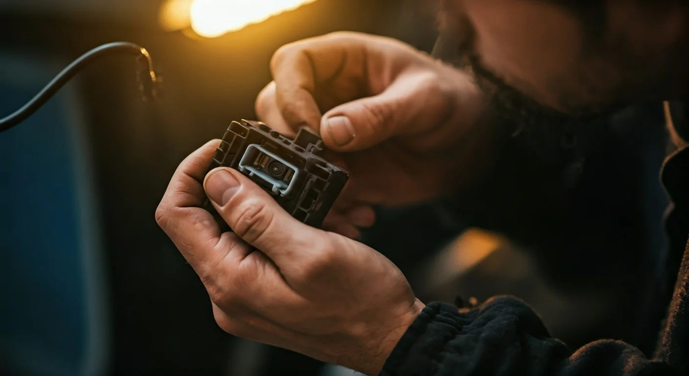 Réparation du connecteur de la caméra de recul