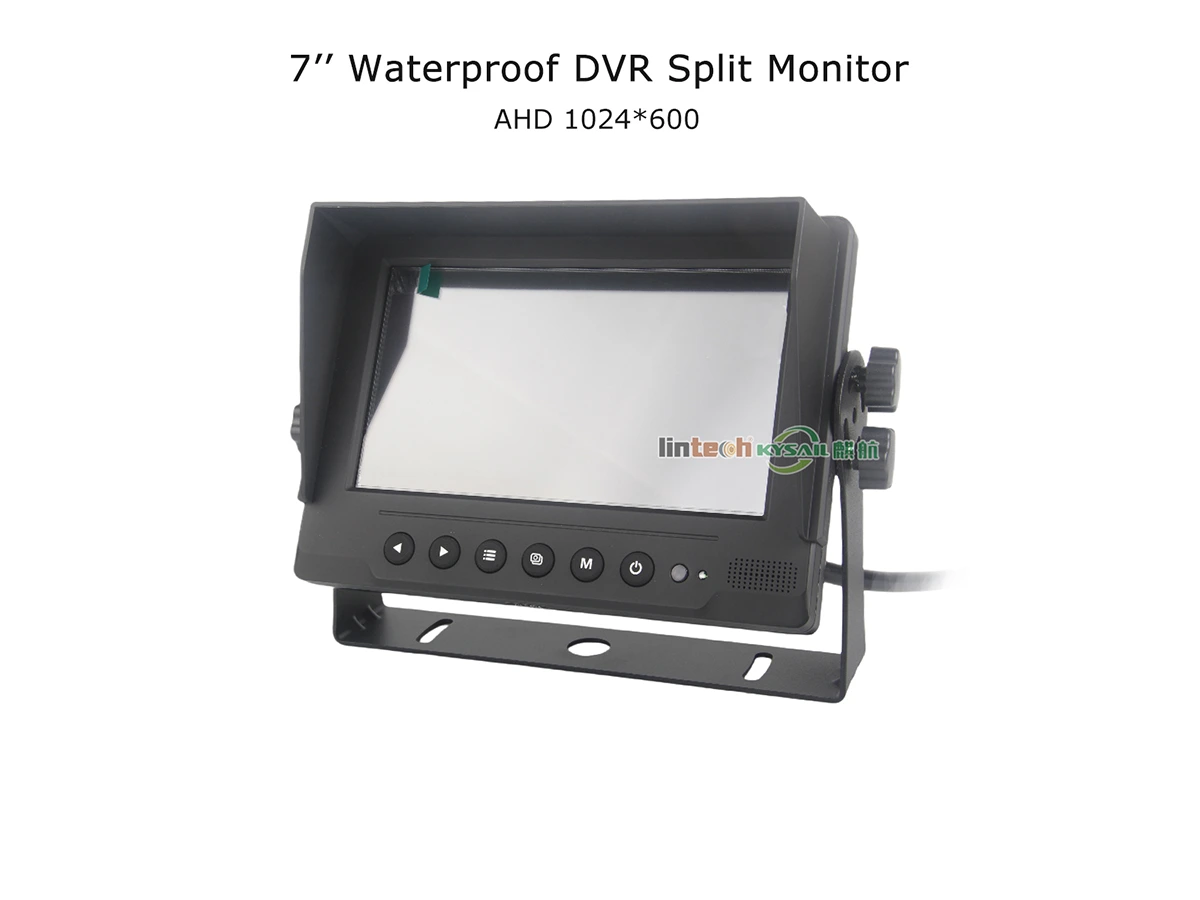 AHD 7inch Waterproof DVR Split Quad Monitor IP69K - Image 4