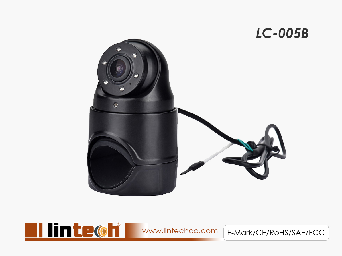 Truck Side Mirror Arm Camera 1080P AHD IP69K Waterproof Night Vision Side View Camera for Commercial Truck Bus RV